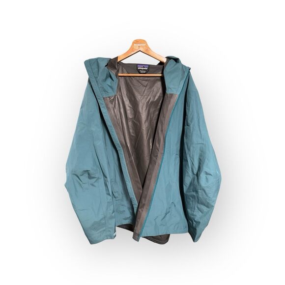Patagonia Men’s XXL GORE-TEX Lightweight Rain Jacket Waterproof Shell Teal Tate - Picture 2 of 10